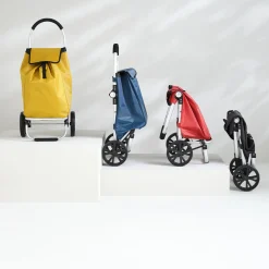 Chariot de course pliable 2 roues, Bleu pérole