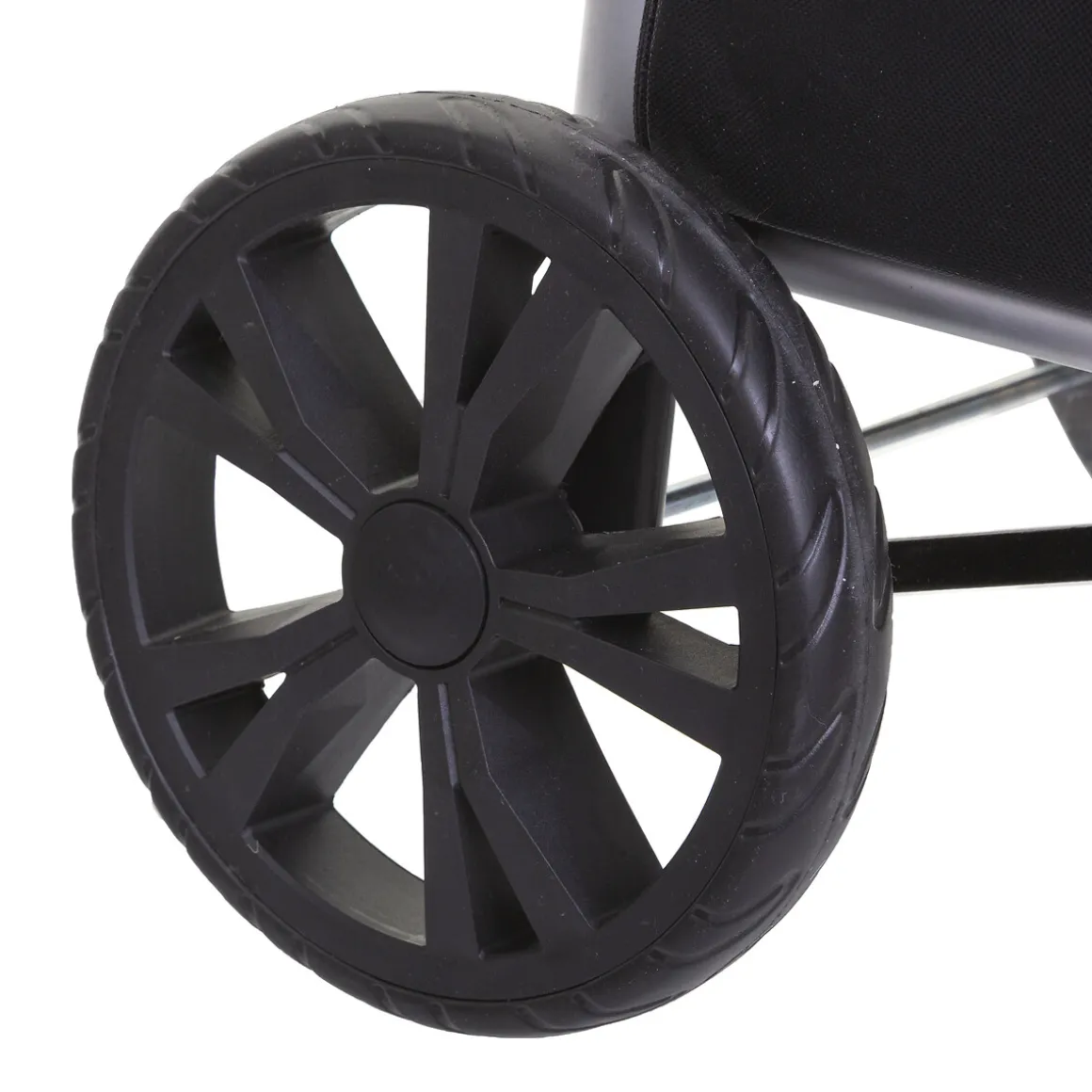 Chariot de course pliable 2 roues, Noir