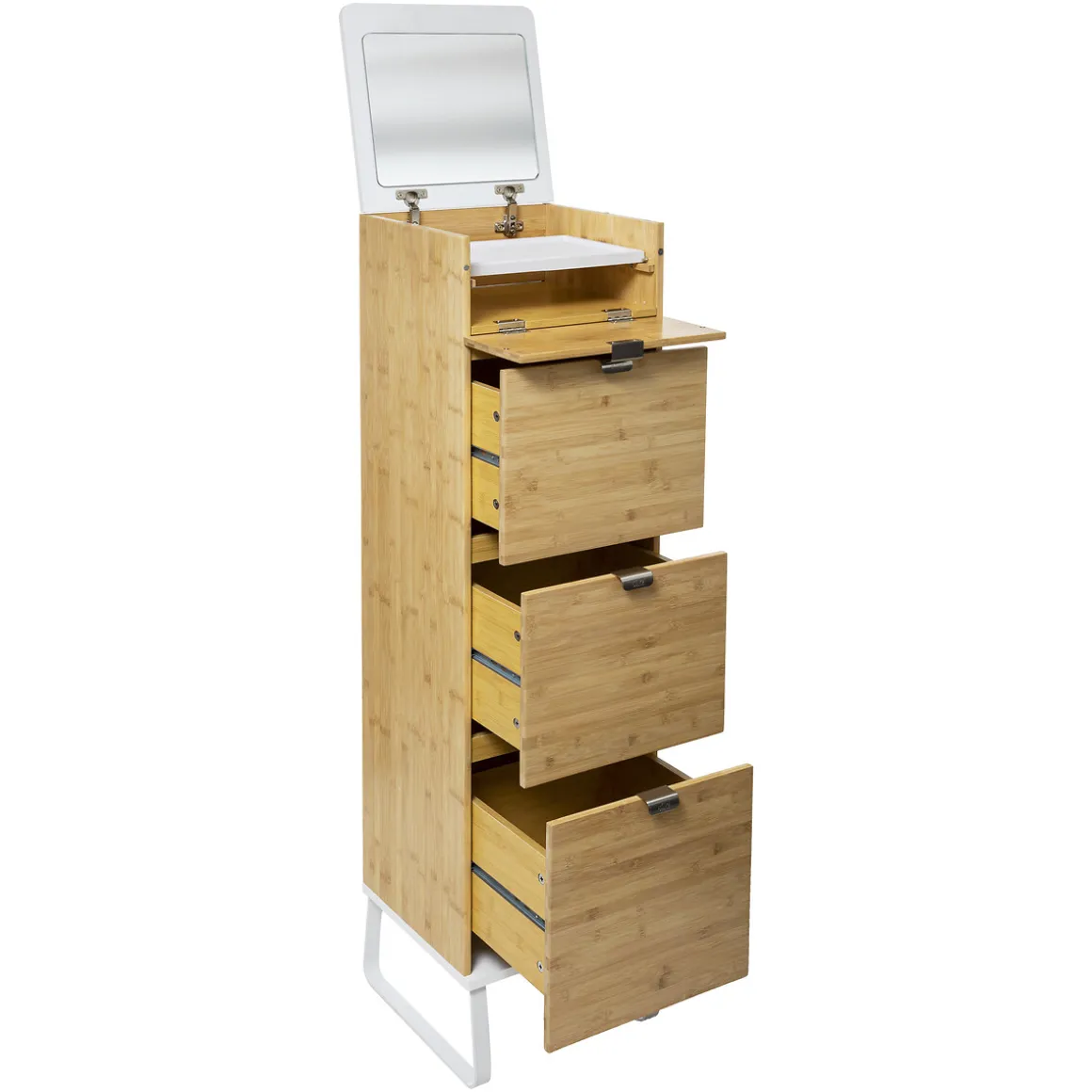 Chiffonier 3 tiroirs, bambou