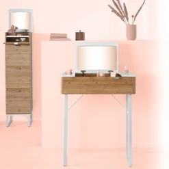 Chiffonier 3 tiroirs, bambou