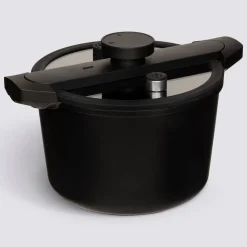 Cocotte-minute, fonte et aluminium, 6L - Noir