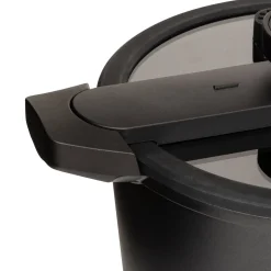 Cocotte-minute, fonte et aluminium, 6L - Noir