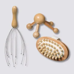 Coffret massage 3 pièces, Bambou