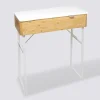 Coiffeuse avec miroir, bambou