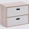 Commode 2 tiroirs, Beige