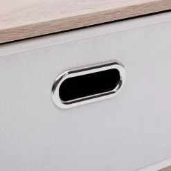 Commode 2 tiroirs, Beige