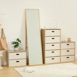 Commode 2 tiroirs, Beige