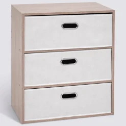 Commode 3 tiroirs, Beige