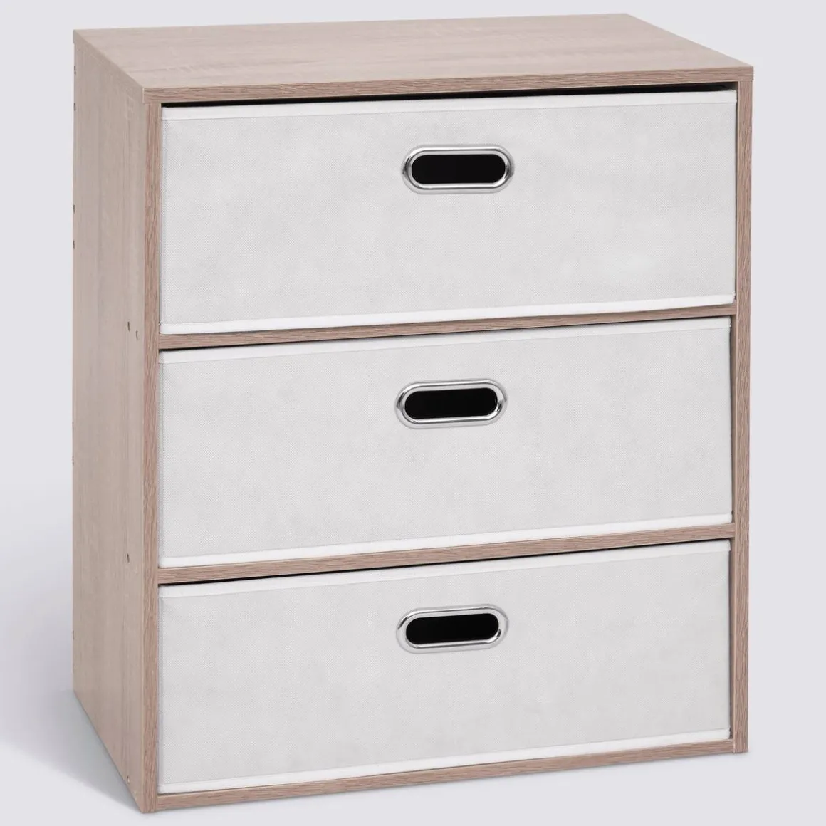 Commode 3 tiroirs, Beige