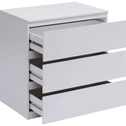 Commode 3 tiroirs, Blanc