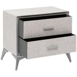 Commode 2 tiroirs, Gris