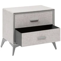 Commode 2 tiroirs, Gris