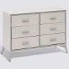 Commode 6 tiroirs, Gris