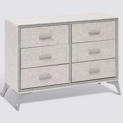 Commode 6 tiroirs, Gris