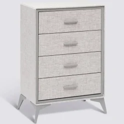 Commode 4 tiroirs, Gris