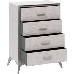 Commode 4 tiroirs, Gris