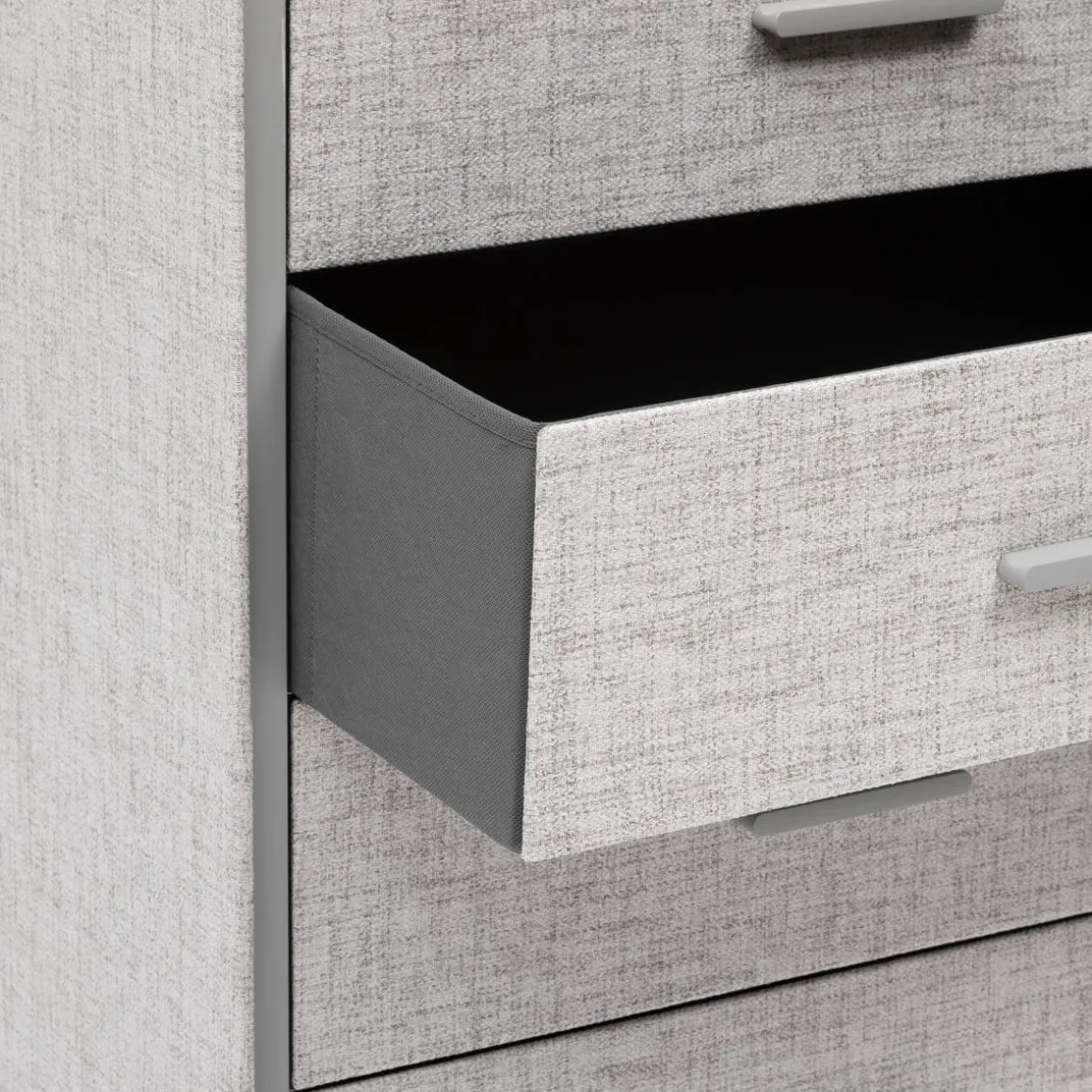 Commode 4 tiroirs, Gris