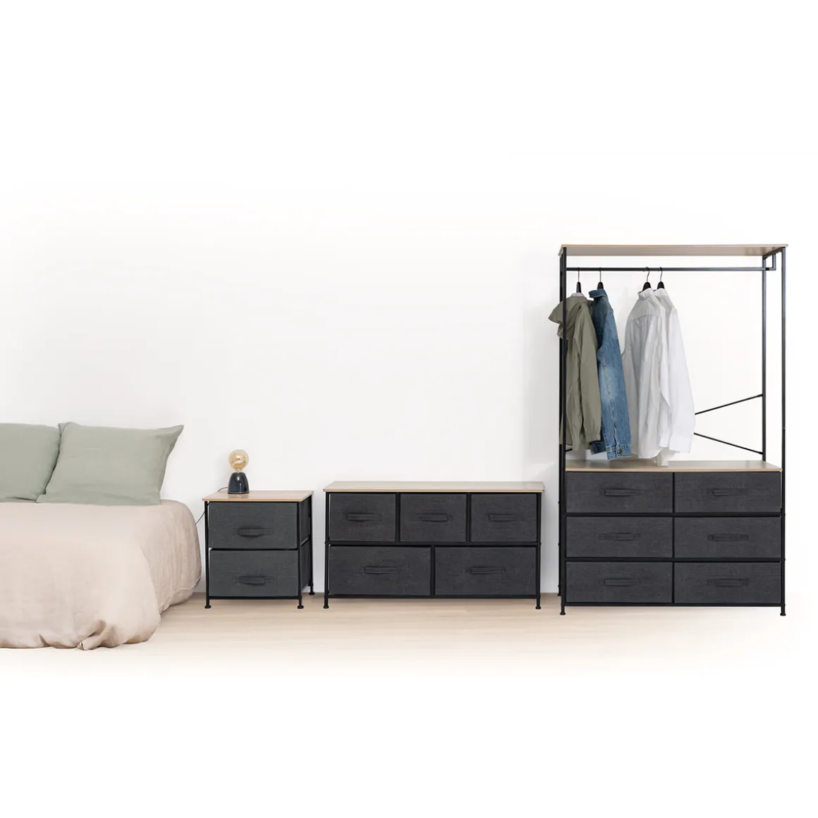 Commode basse 5 tiroirs