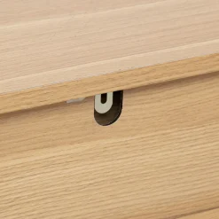 Console 2 tiroirs, Effet bois naturel