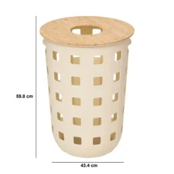 Corbeille à linge, 60 l, Argile