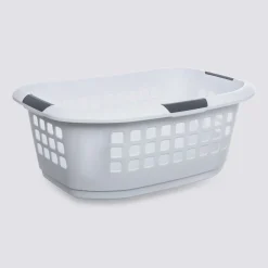 Corbeille à linge 51L, Blanc