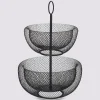 Corbeille 2 étages métal  24/29cm