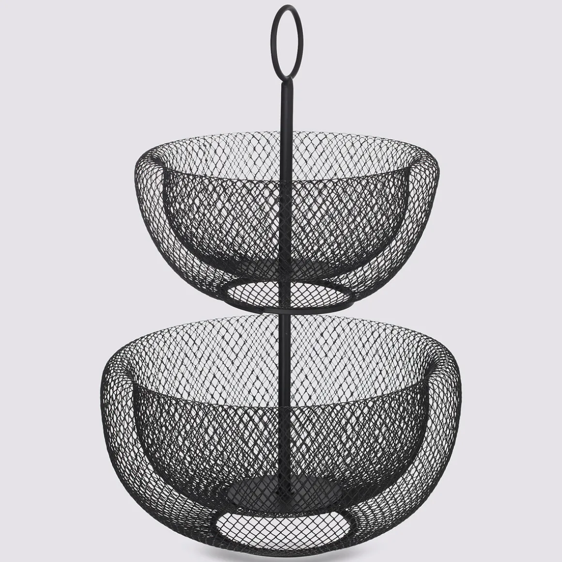 Corbeille 2 étages métal  24/29cm