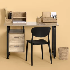Corbeille de bureau, Papier tressé