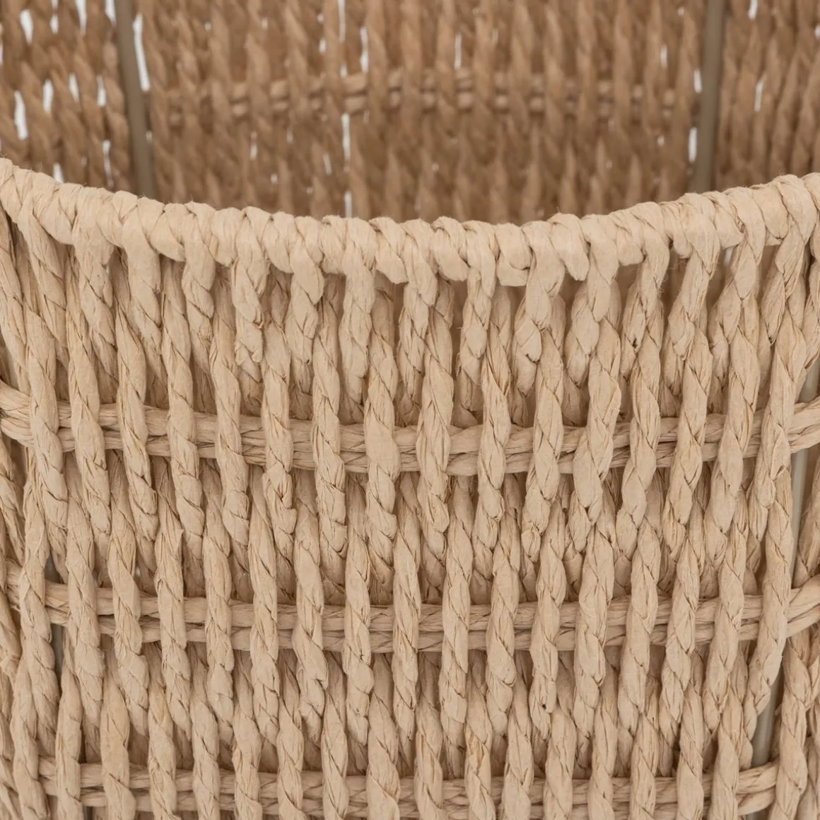 Corbeille de bureau, Papier tressé