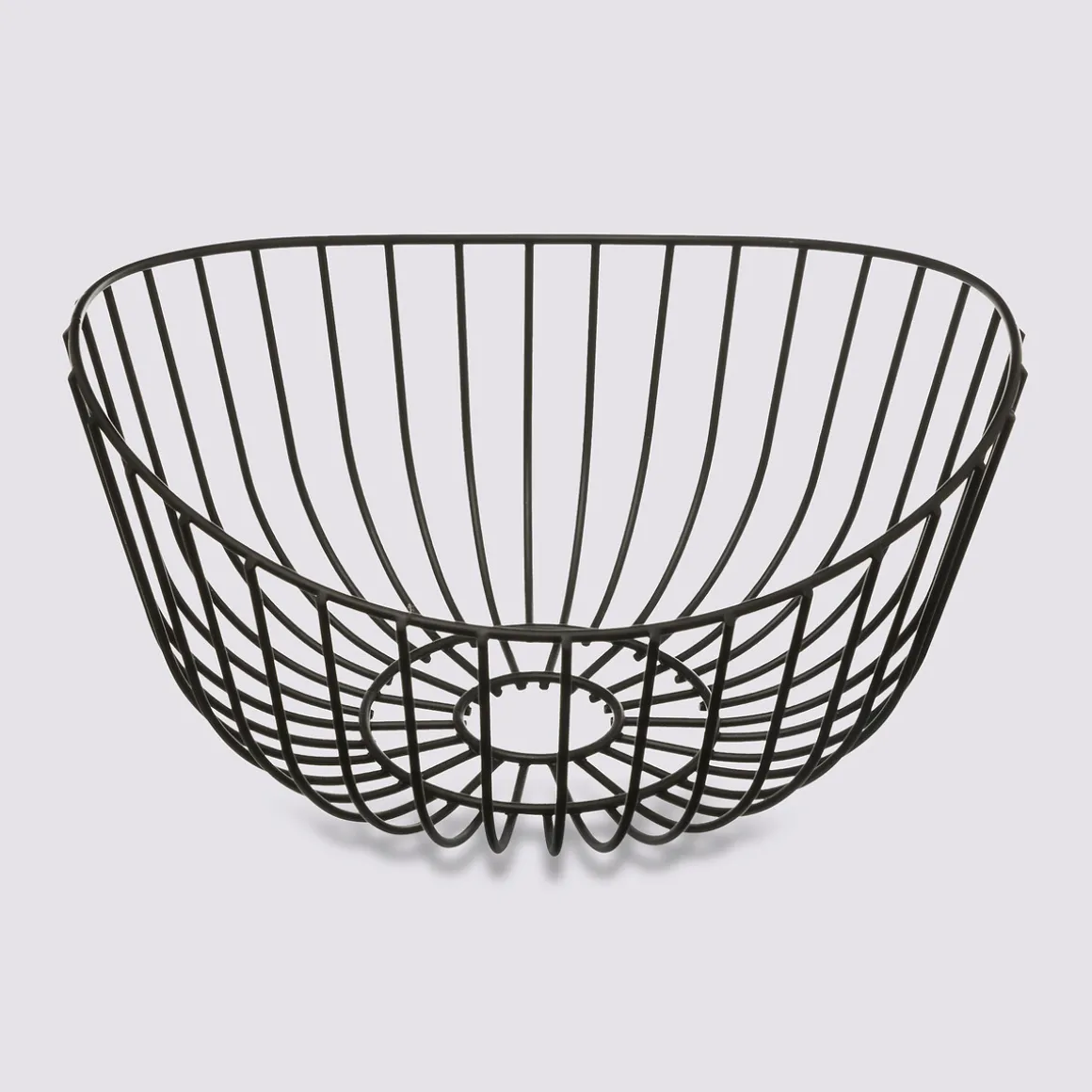 Corbeille en acier 27 cm, Noir