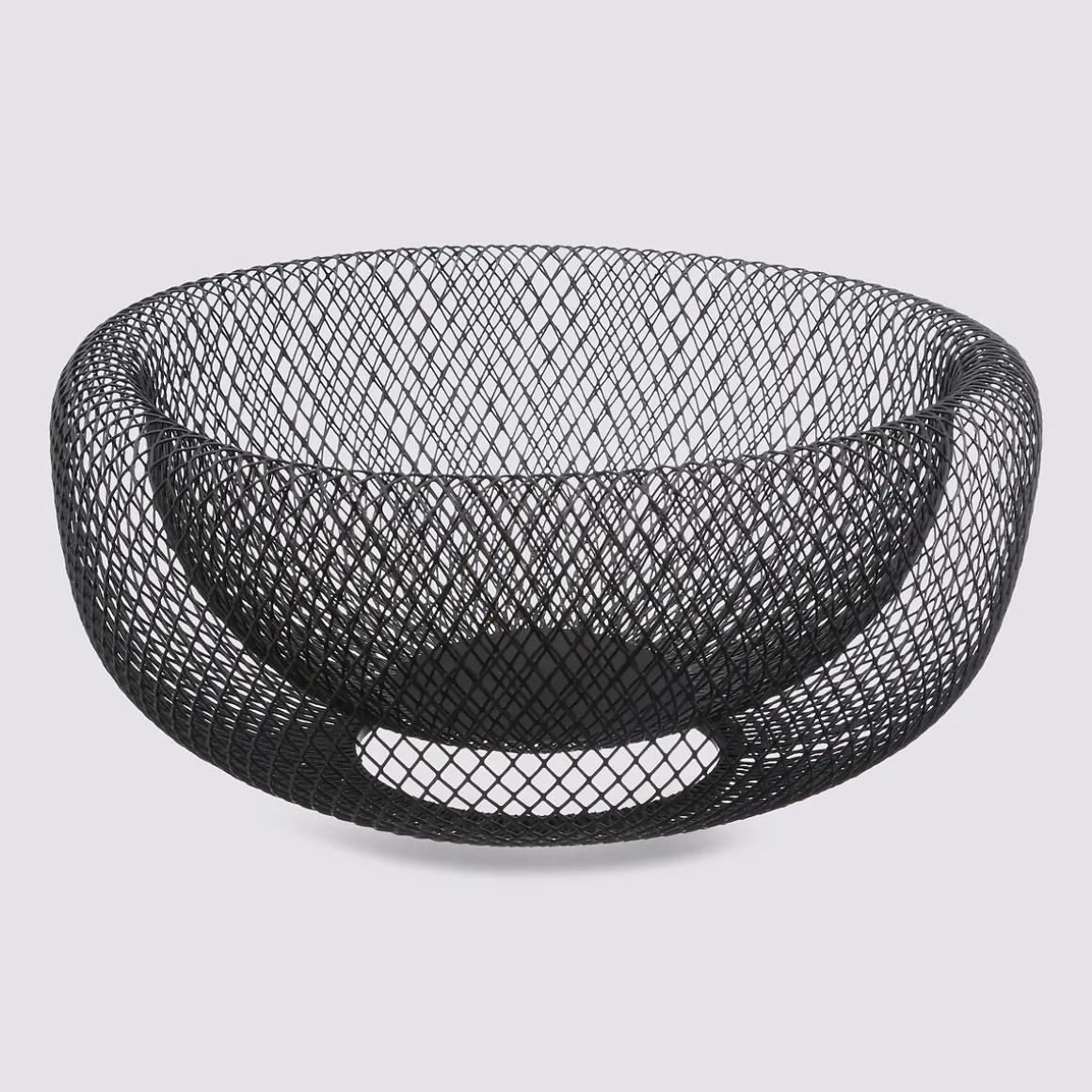 Corbeille en métal 27 cm, Noir