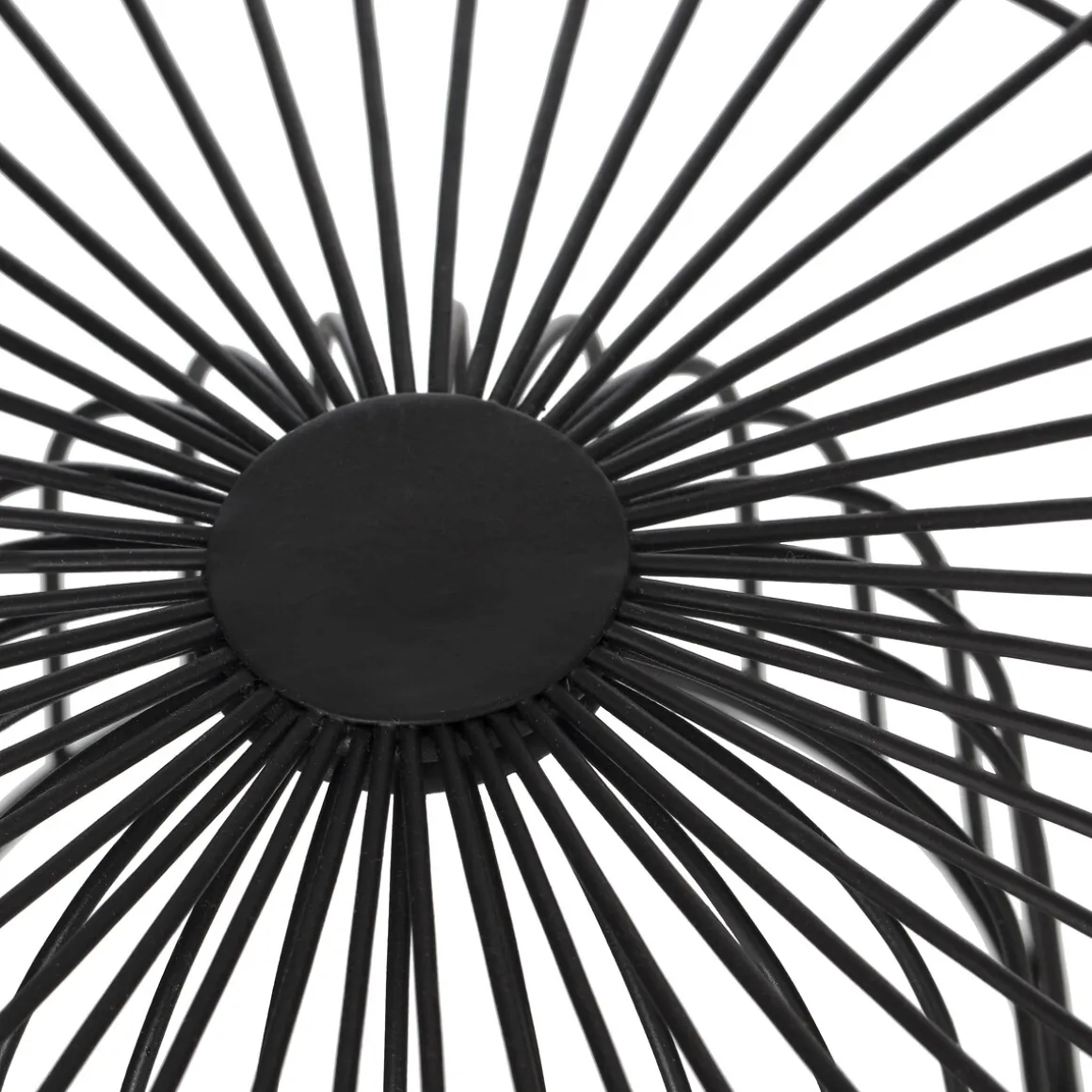 Corbeille en métal sur pied 28 cm, Noir