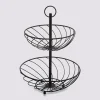 Corbeille torsade 2 étages métal 22/27cm