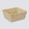 Corbeille tressée carré 28 cm