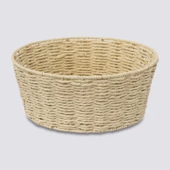 Corbeille tressée ronde 28 cm