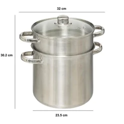 Coucoussier inox, 22c - 8L