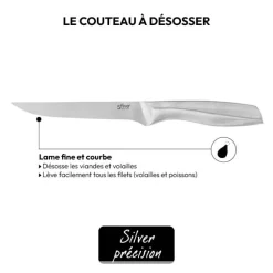 Couteau à désosser inox - lame 15cm
