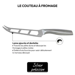 Couteau à fromage inox - lame 15cm