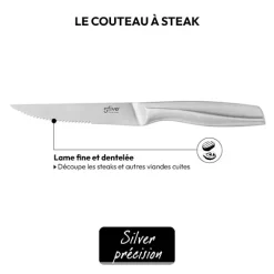 Couteau à steak inox - lame 11,5cm