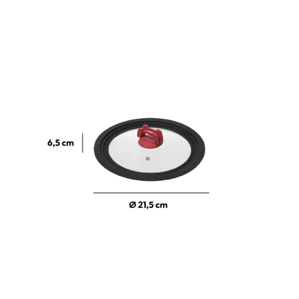 Couvercle en verre universel- 16/18/20 cm