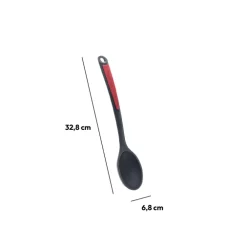Cuillère silicone- Noir,rouge