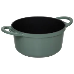 Cuiseur vapeur fonte d'aluminium vert, 24cm