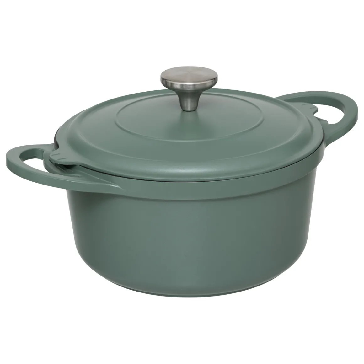 Cuiseur vapeur fonte d'aluminium vert, 24cm