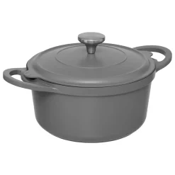 Cuiseur vapeur fonte d'aluminium gris, 24cm