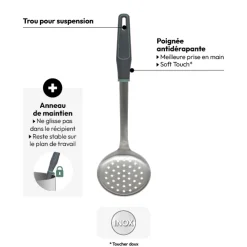 Écumoire, Inox