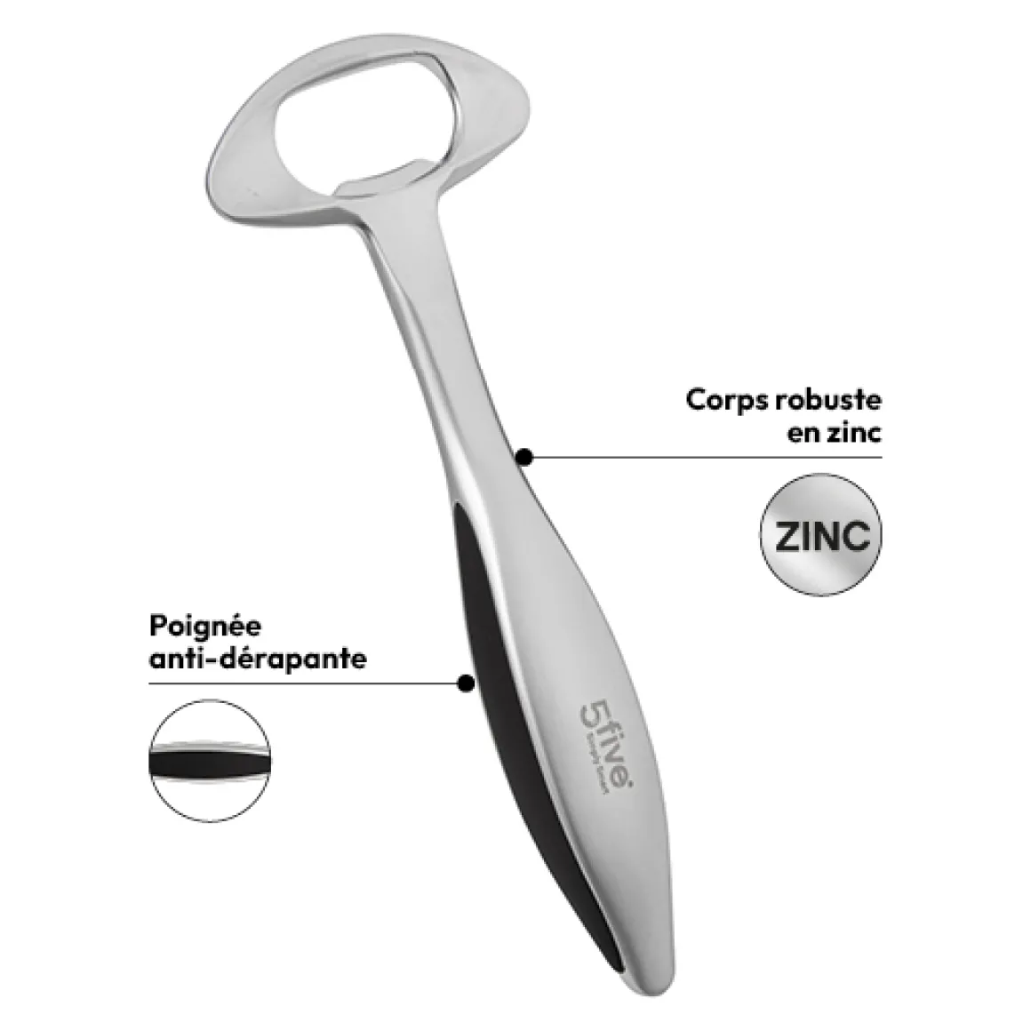 Décapsuleur, Zinc