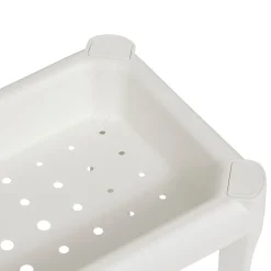 Desserte à roulettes 3 niveaux, Blanc