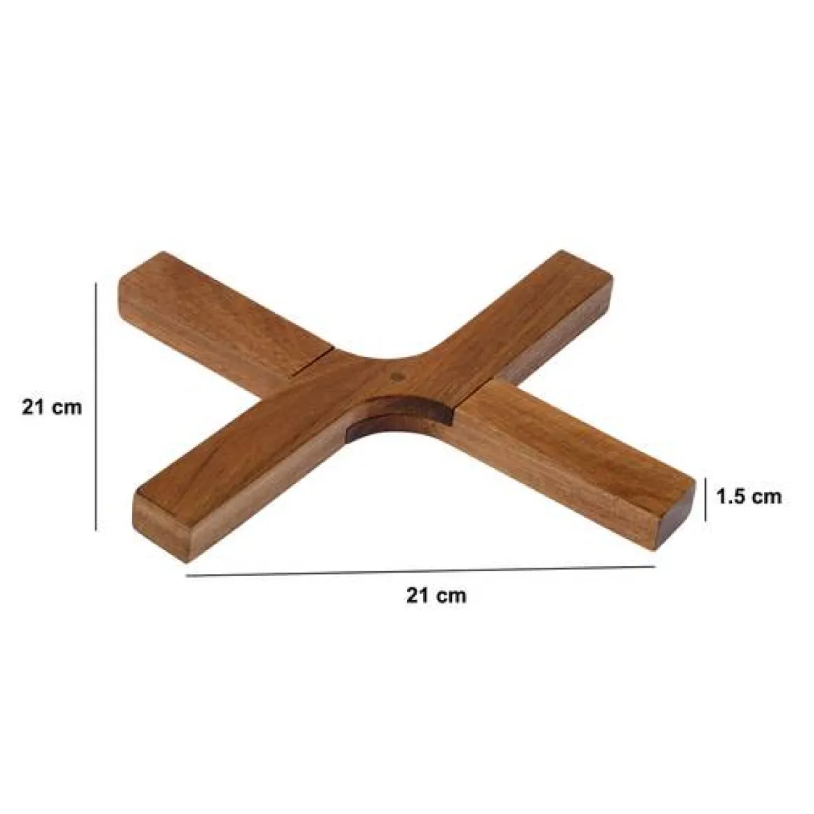 Dessous de plat, L.21 cm, Marron