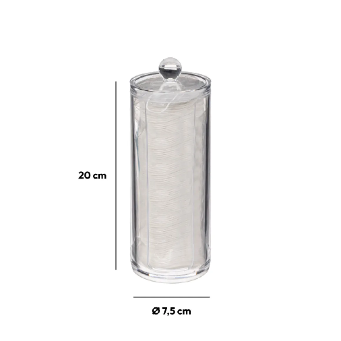 Distributeur de coton, Transparent