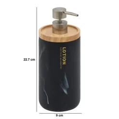 Distributeur de savon, 840 ml, Noir
